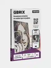 Алмазная мозайка Qbrix Vintage А4 на подрамнике по любой фотографии