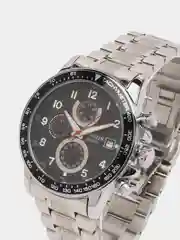 Серебряный мужские наручные часы Ochstin 6112A с хронографом в подарочной упаковке