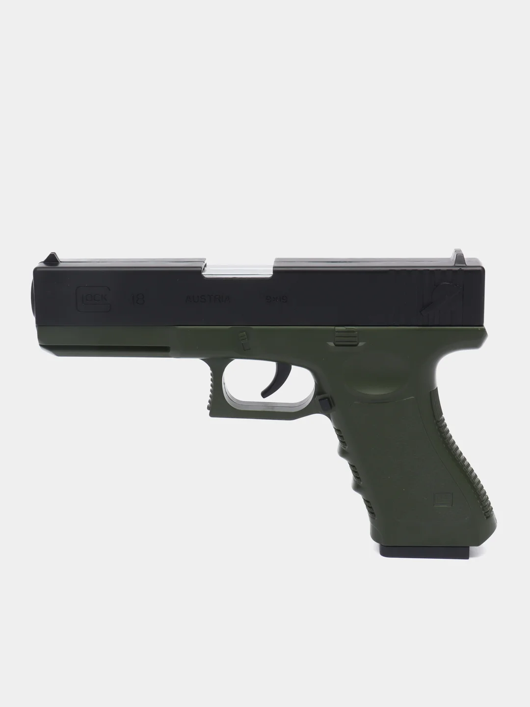 Пистолет игрушечный Глок, перезаряжаемый Glock, с гильзами и мягкими EVA пулями