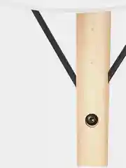 Стол обеденный Brabix Eames T-01, круглый, диаметр 80 см, опоры дерево, пластик, белый