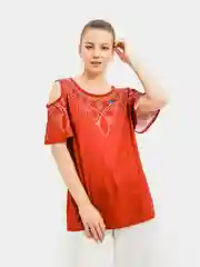 Багровый футболка женская