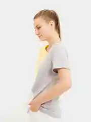 Желтый футболка женская