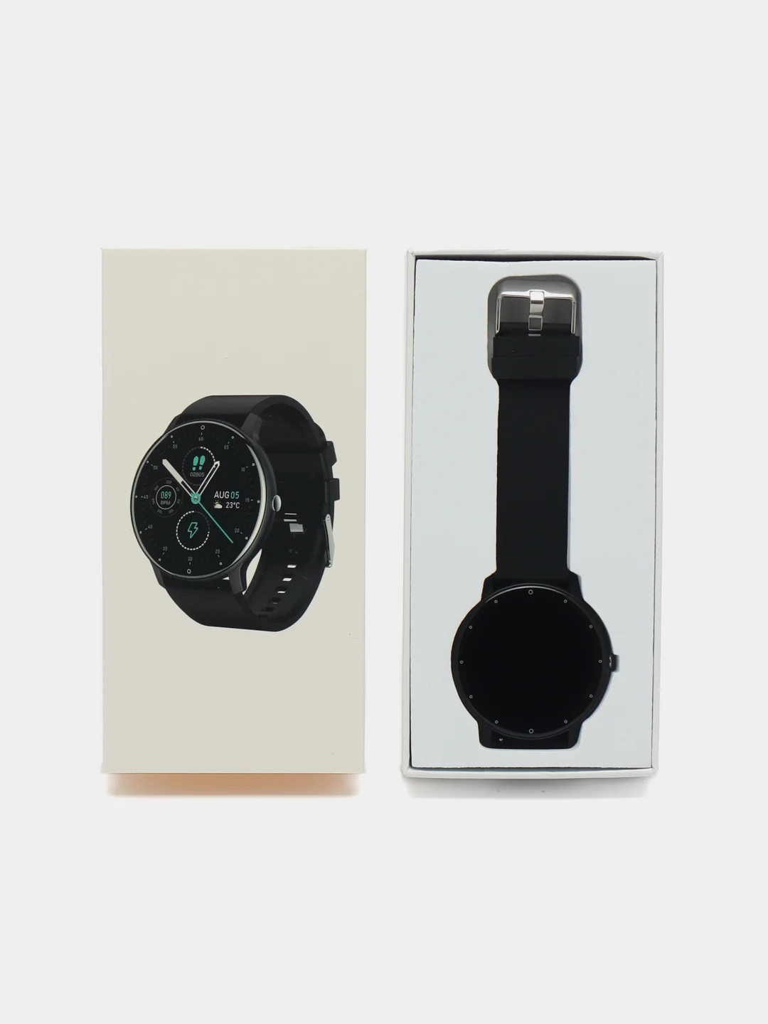 Черный наручные смарт часы, Smart Watch Lige BW0223 в подарочной упаковке