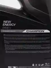 Автомобильное моторное масло Champion New Energy, синтетическое, 5 литров, 0W30
