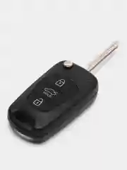 Черный ключ корпус ключа автомобильный Kia Rio, Sportage, Hyundai Solaris, Elantra