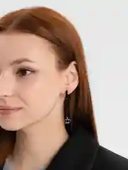 Алый серьга из нержавеющей стали, 1 штука