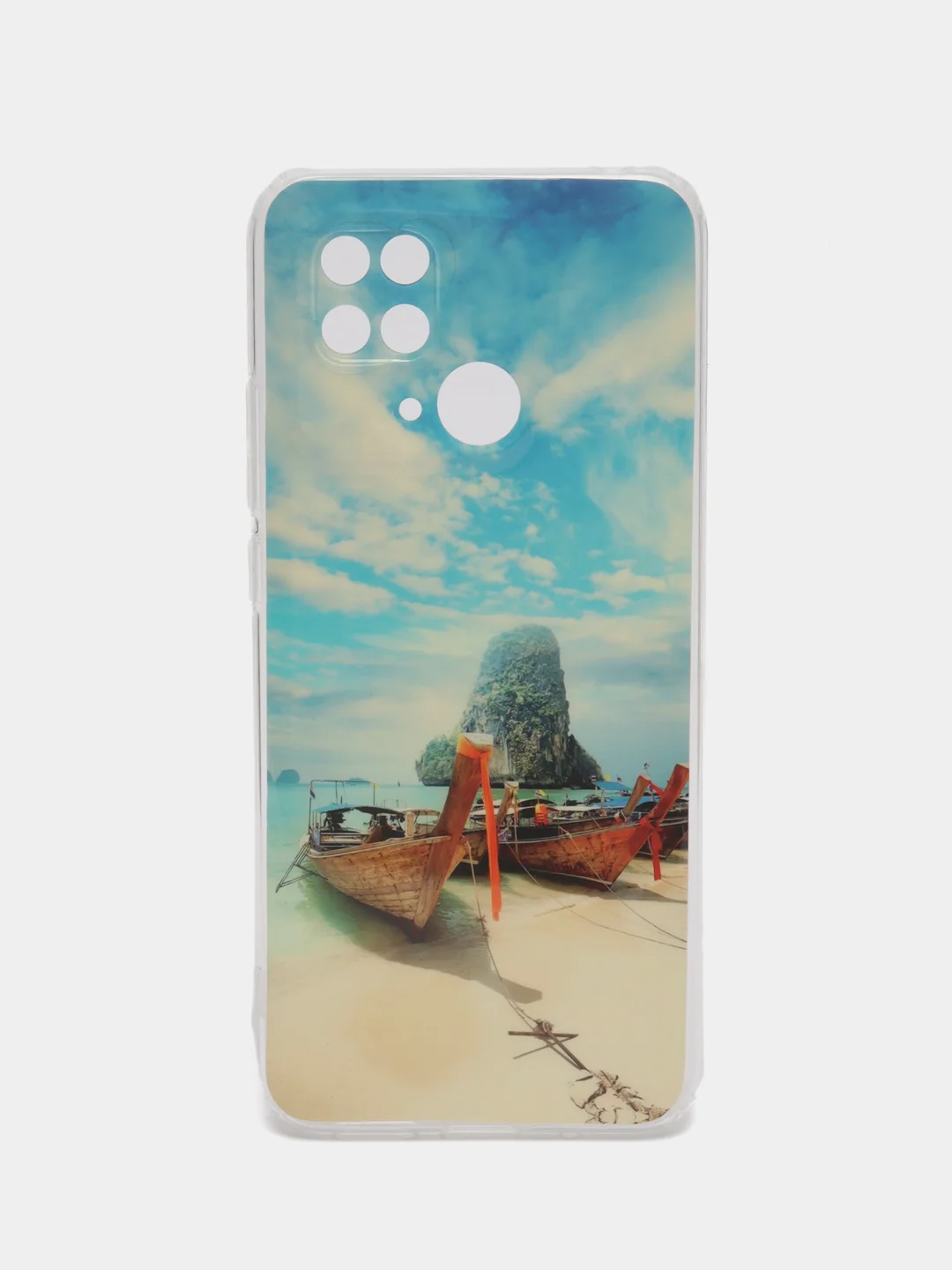 Голубой чехол для Xiaomi Redmi 10C, Poco C40 / Сяоми Редми 10С, Поко С40, силиконовый, с рисунком