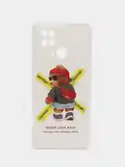 Белый чехол для Xiaomi Redmi 10C, Poco C40 / Сяоми Редми 10С, Поко С40, силиконовый, с рисунком