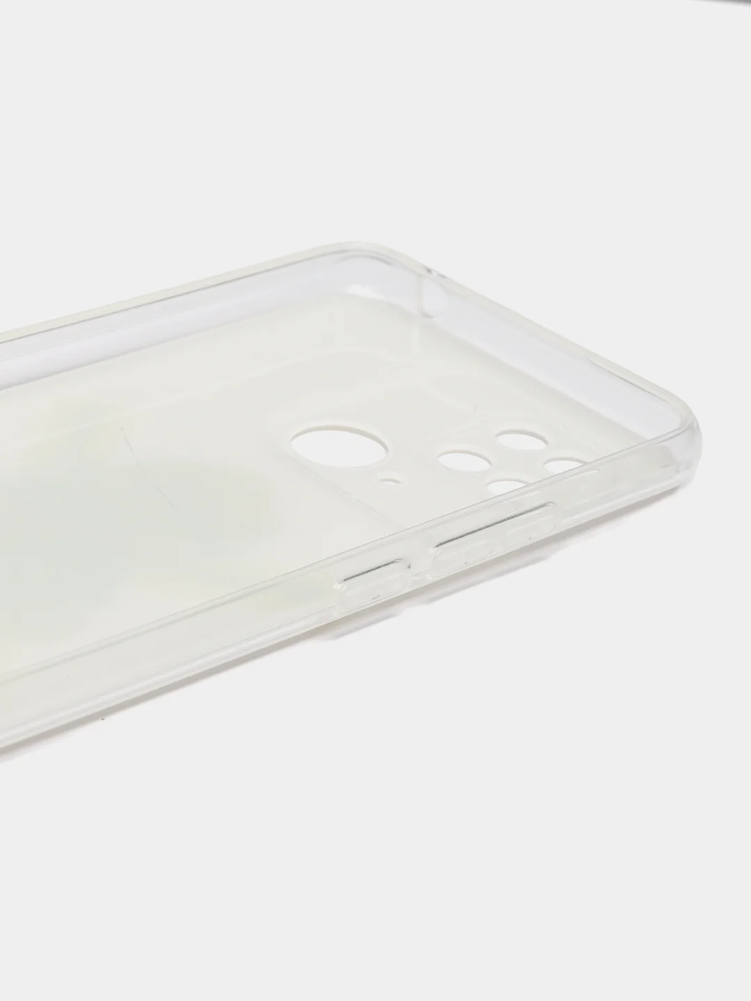 Белый чехол для Xiaomi Redmi 10C, Poco C40 / Сяоми Редми 10С, Поко С40, силиконовый, с рисунком