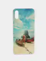 Небесно-голубой чехол Xiaomi Redmi 9A, Сяоми Редми 9А с рисунком "Игра в кальмара"