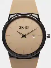 Хаки мужские наручные часы Skmei 1509 с календарём в подарочной упаковке