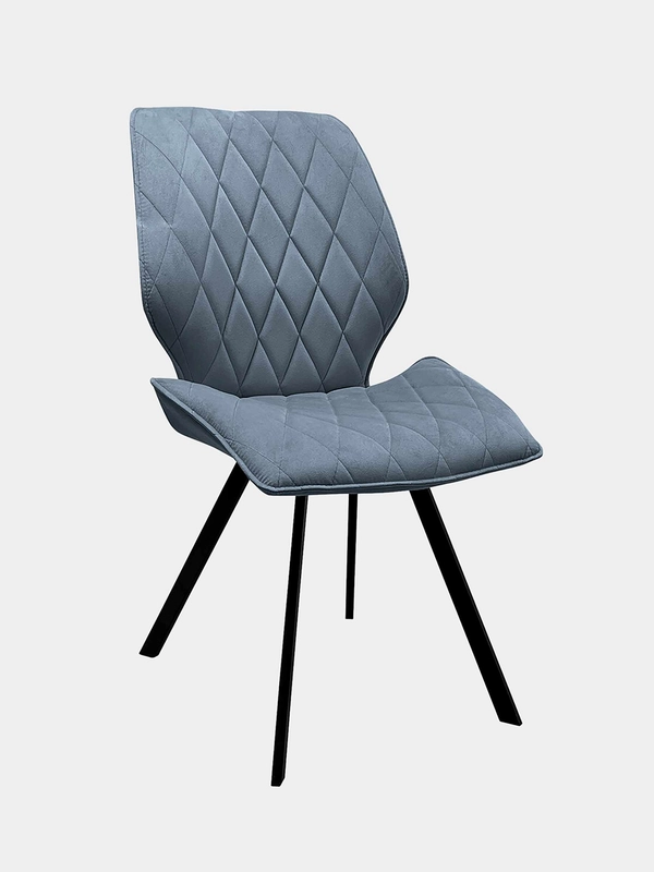 Стул Brabix Rombo Cf-077, велюр серый, каркас металл