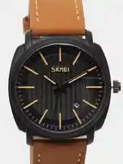 Коричневый мужские наручные часы Skmei 9169 в подарочной упаковке