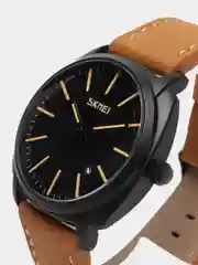 Коричневый мужские наручные часы Skmei 9169 в подарочной упаковке