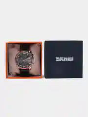 Голубой мужские наручные часы Skmei 9106 с  хронографом в подарочной упаковке