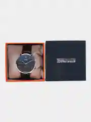 Черный мужские наручные часы Skmei 9117 в подарочной упаковке