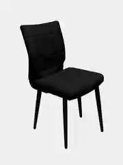 Стул для кухни, гостиной, офиса, Brabix Novita Cf-060, экокожа черная, каркас металл