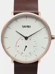 Коричневый мужские наручные часы Skmei 9213 в подарочной упаковке
