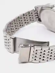 Серебряный мужские наручные часы Kingnuos K-128, в подарочной упаковке