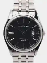 Черный мужские наручные часы KINGNUOS K-1853, в подарочной упаковке