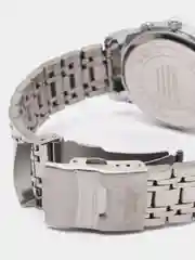 Серебряный мужские наручные часы KINGNUOS K-1756 с календарем в подарочной упаковке