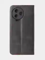 Черный чехол-книжка GQ для Infinix Note 12 Pro 4G / Infinix Note 12 2023, кожа