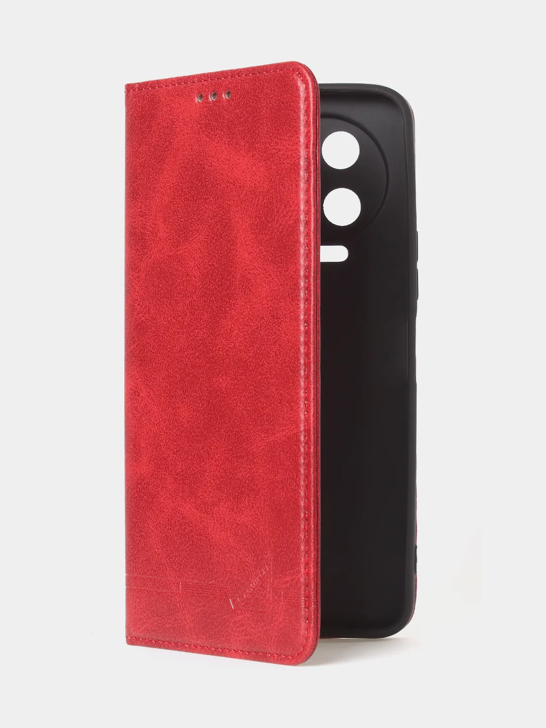 Красный чехол-книжка GQ для Infinix Note 12 Pro 4G / Infinix Note 12 2023, кожа