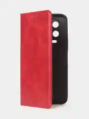 Красный чехол-книжка GQ для Infinix Note 12 Pro 4G / Infinix Note 12 2023, кожа