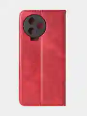 Красный чехол-книжка GQ для Infinix Note 12 Pro 4G / Infinix Note 12 2023, кожа