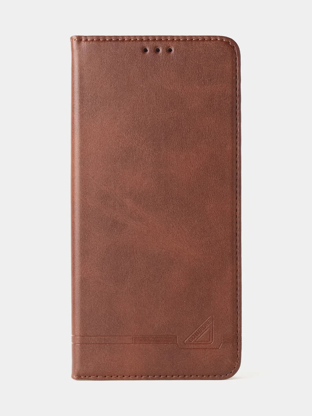 Коричневый чехол-книжка GQ для Infinix Note 12 Pro 4G / Infinix Note 12 2023, кожа