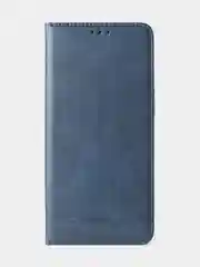Синий чехол-книжка GQ для Infinix Note 12 Pro 4G / Infinix Note 12 2023, кожа