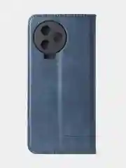 Синий чехол-книжка GQ для Infinix Note 12 Pro 4G / Infinix Note 12 2023, кожа