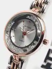 Серебряный женские наручные часы Kingnuos K-128, в подарочной упаковке