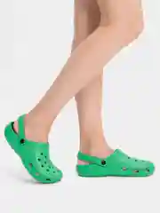 Зеленый сабо женские, медицинская обувь