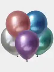 Зеркальные (Хром) воздушные шары 5"/10"/12", 1/5/10/25/50 шт.  День рождения, свадьба