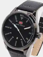 Серый мужские наручные часы Mini Focus MF0021G с календарём, в подарочной упаковке
