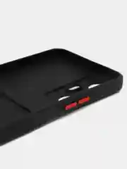 Черный силиконовый чехол для Infinix HOT 20S (Инфиникс Хот 20С), карманом для карт