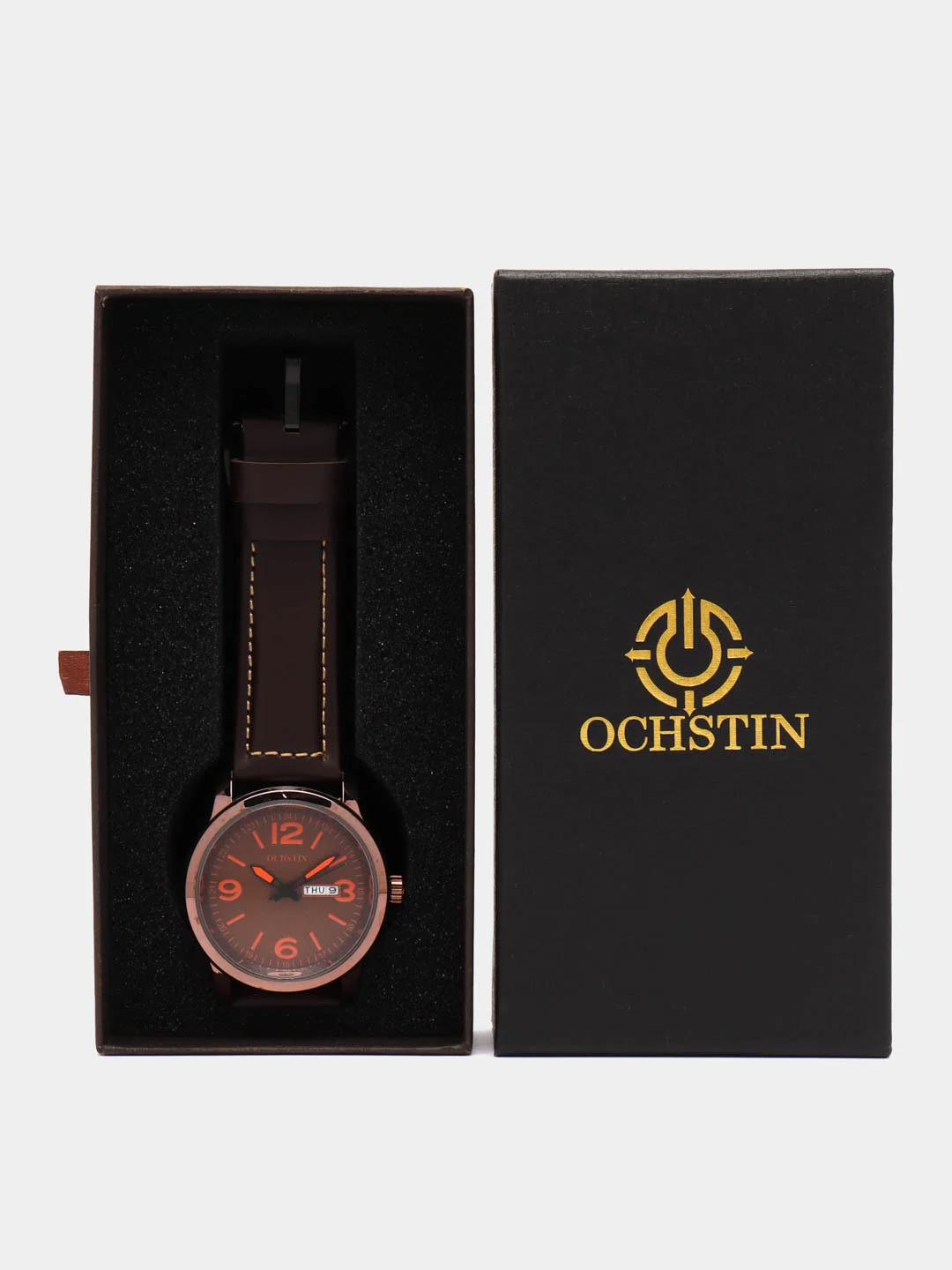 Карамельный мужские наручные часы Ochstin 6047B в подарочной упаковке
