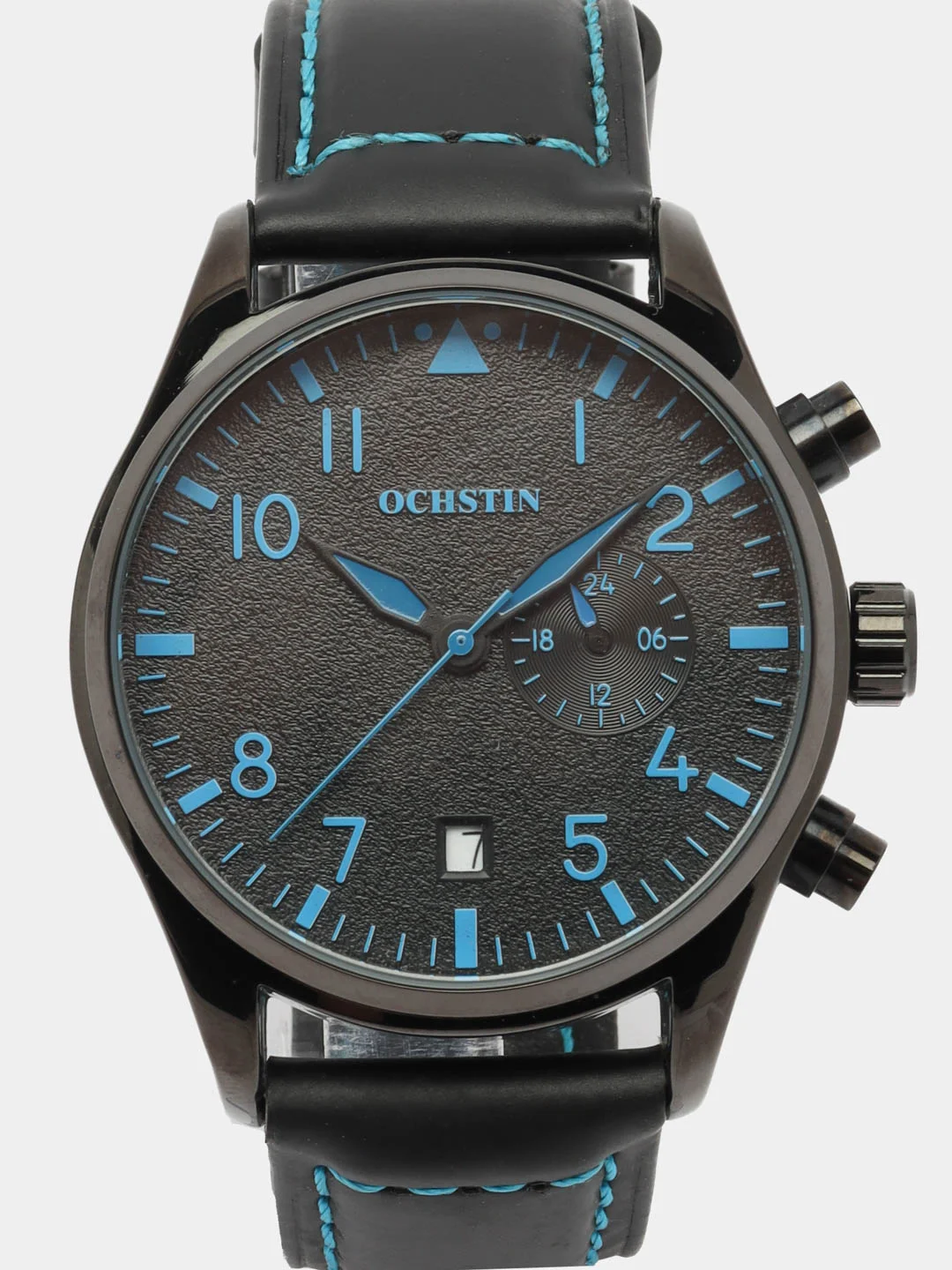 Голубой мужские наручные часы Ochstin 6043C в подарочной упаковке