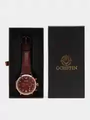 Бордовый мужские наручные часы Ochstin 6105A с хронографом в подарочной упаковке