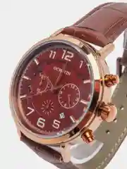 Бордовый мужские наручные часы Ochstin 6105A с хронографом в подарочной упаковке