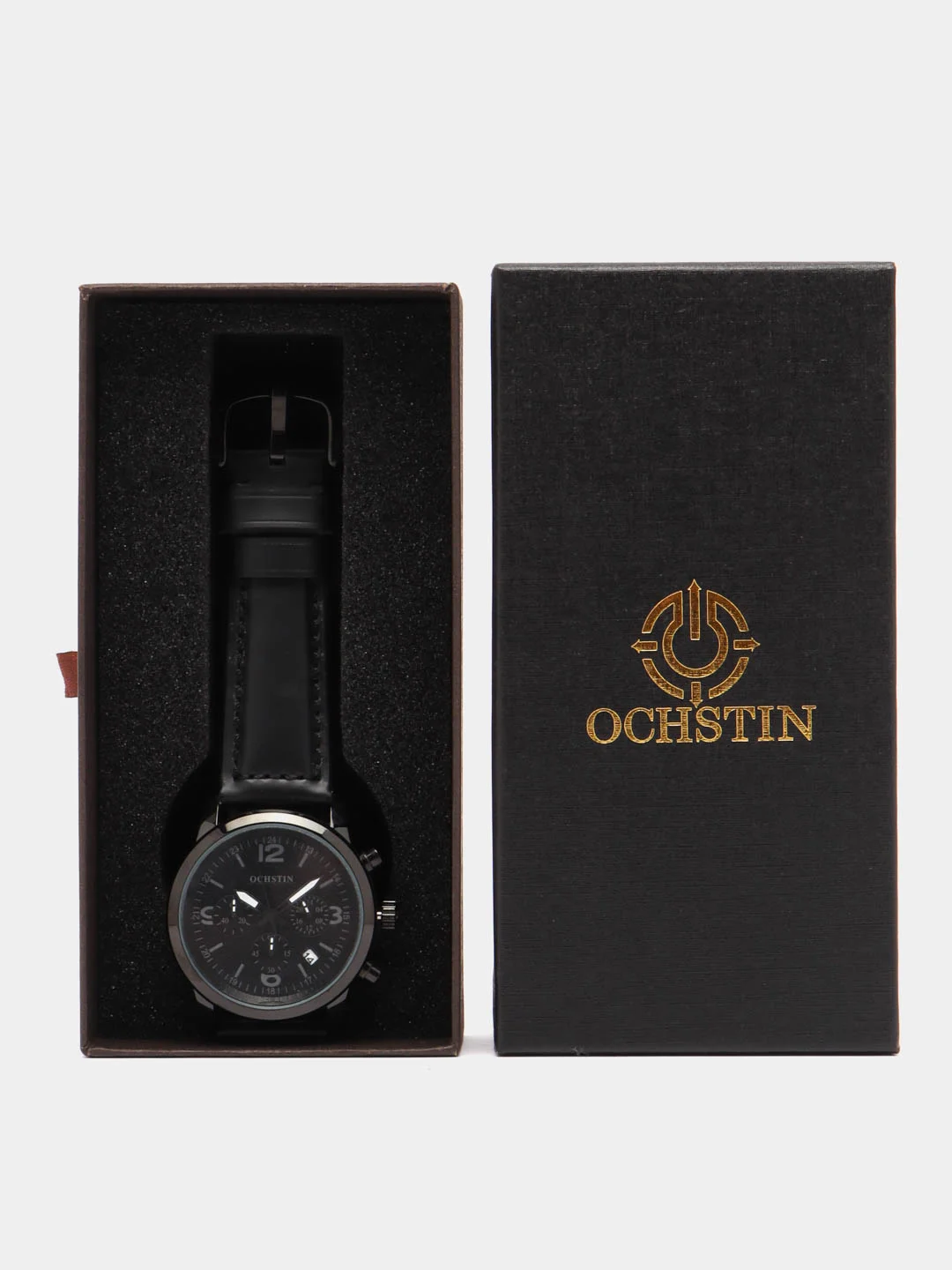 Хром мужские наручные часы Ochstin 6047A с хронографом в подарочной упаковке