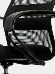Кресло офисное BRABIX PREMIUM Stalker EX-608 PL, ткань-сетка/кожзам, черное, 532090