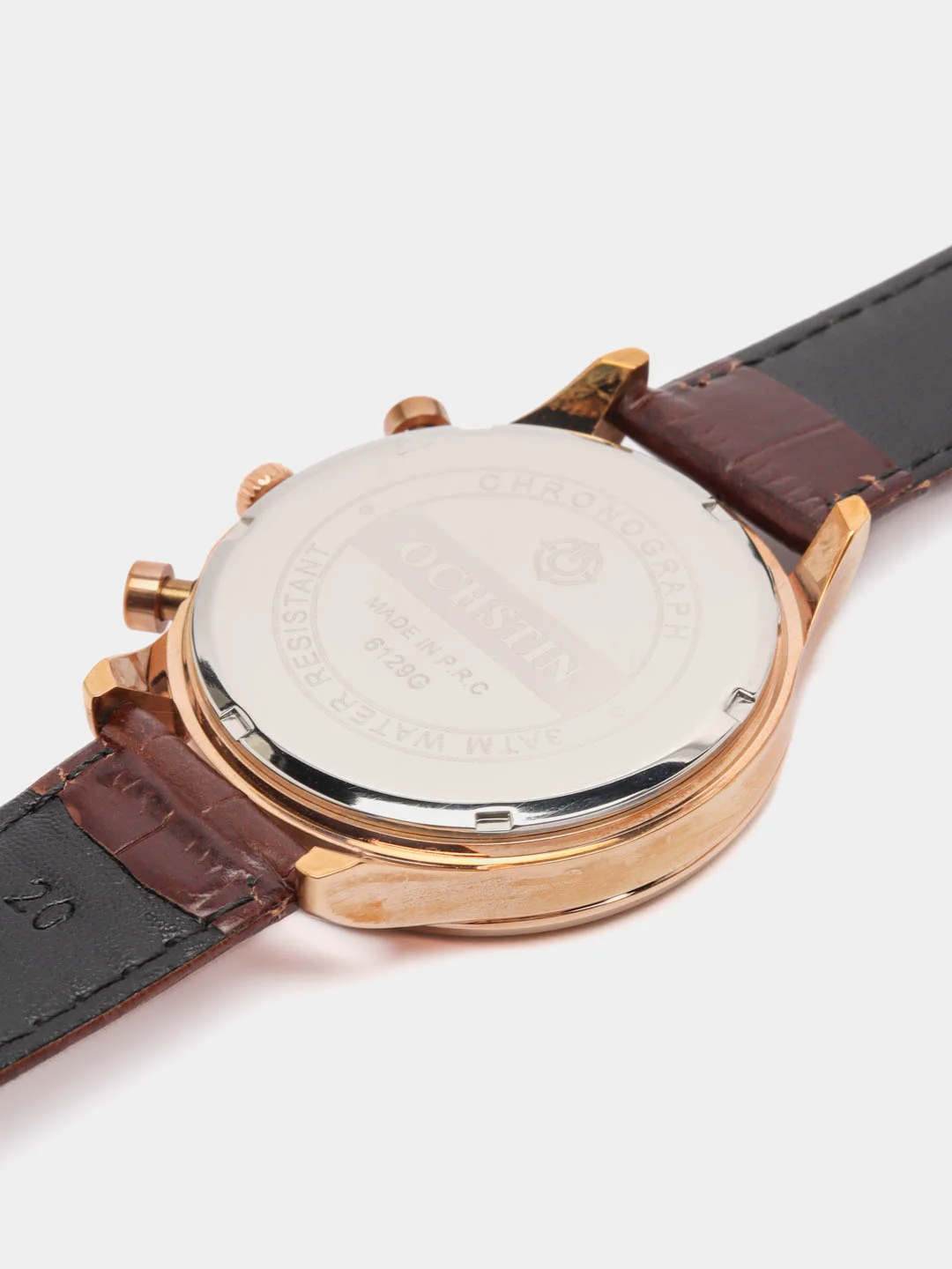 Серебряный мужские наручные часы Ochstin 6129A с хронографом в подарочной упаковке