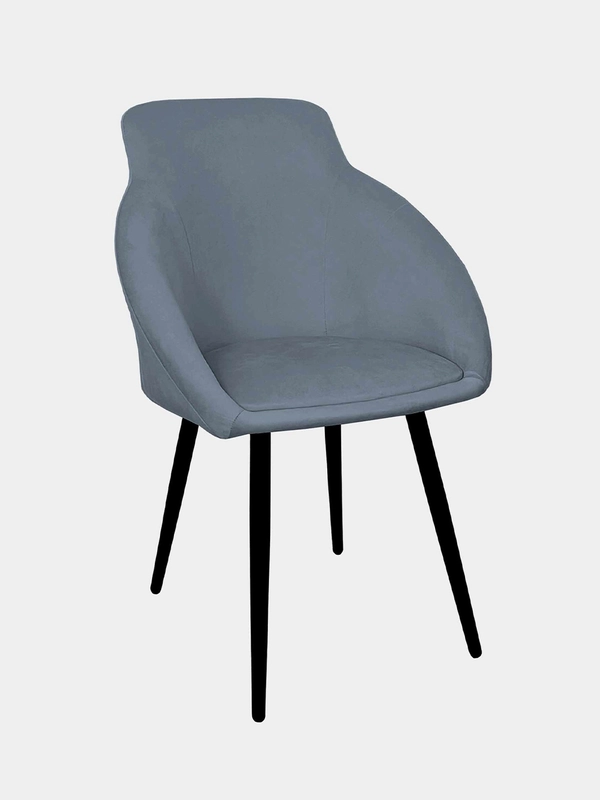 Стул Brabix Acqua Cf-079, серый велюр, металлический каркас