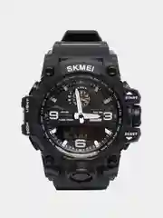 Черный мужские спортивные наручные часы Skmei 1586 в подарочной упаковке
