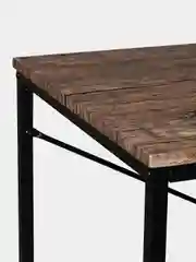 Стол на металлокаркасе Brabix Loft, 1200х520х1200 мм, 3 полки, цвет морёный дуб, 641221