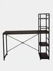 Стол на металлокаркасе Brabix Loft, 1200х520х1200 мм, 3 полки, цвет морёный дуб, 641221