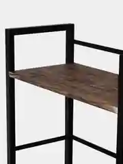 Стол на металлокаркасе Brabix Loft, 1200х520х1200 мм, 3 полки, цвет морёный дуб, 641221