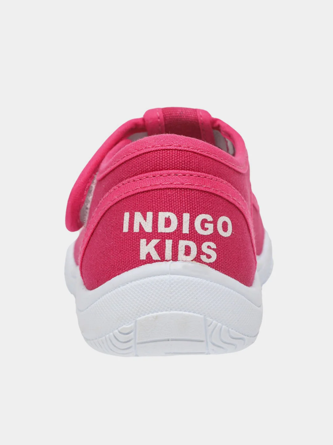 Фуксия кеды для девочки на липучках текстильные на высокой подошве INDIGO KIDS